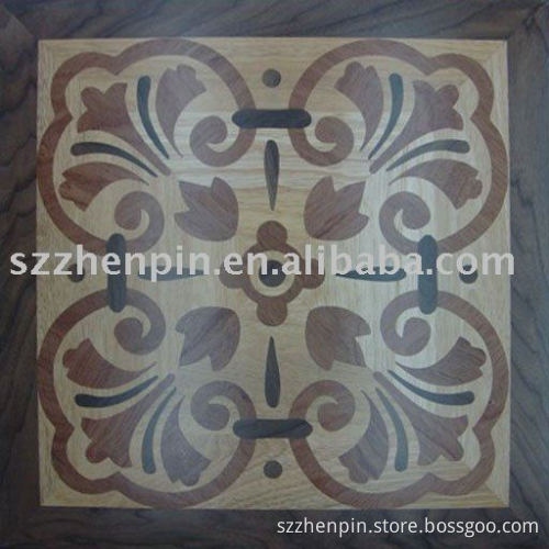 walnut oak and balsamo wood mosaic parquet floor tile